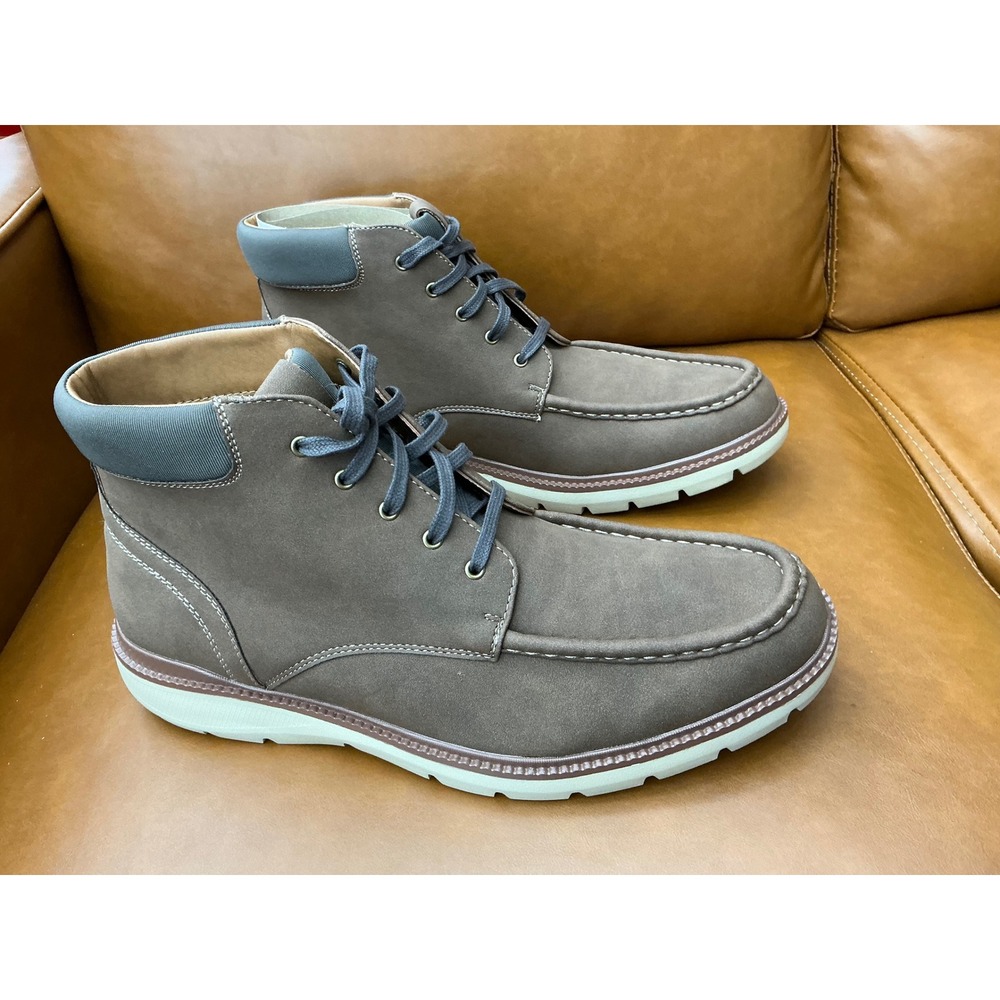 Dockers Rowan Boots Mens 11M Dark Tan‎ Moc Toe Lace Up 90-44152